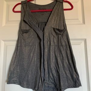 Grey Flowy Tank top